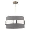 Elegant pendant light Oki Easy Fit Grey Shade

