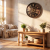 Old Town Gears 60cm world map wall clock shown from another angle (2)