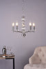 Oleana 5 Light Armed Pendant Polished Chrome and Crystal life style picture