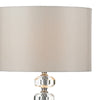 Oleana Table Lamp Polished Chrome and Crystal close view picture of the shade