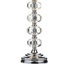 Oleana Table Lamp Polished Chrome and Crystal close view picture of the crystal base