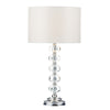 Oleana Table Lamp Polished Chrome and Crystal picture on the whte background