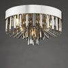 Olin 5 Light Flush Polished Chrome and Smoked Glass life style picture