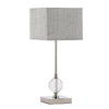 Olivia Buffet Lamps Silver 54cm silver metal lamp for table with a crystal