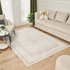 Concept Looms Olivia Rug OLI101 Cream Beige lifestyle picture in the living room