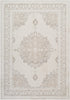 Concept Looms Olivia Rug OLI103 Khaki damask design rug with a distressed finish
