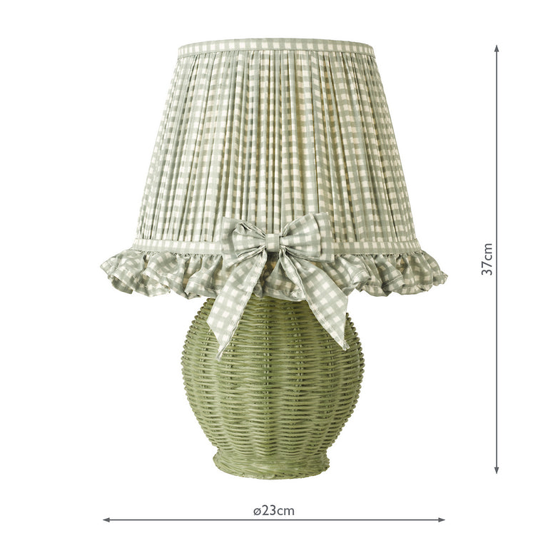 Omer Table Lamp Matt Green – Country Home Lighting Collection
