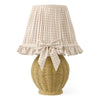 Omer Table Lamp Matt Taupe and Antique Brass With Shade picture on the white background