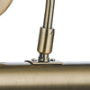Onedin 2 Light Picture Wall Light Antique Brass close view picture of the shade
