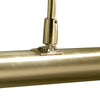 Onedin 2 Light Picture Wall Light Satin Brass close view picture of the shade