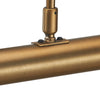 Onedin 2 Light Picture Wall Light Satin Bronze close view picture of the shade
