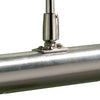 Onedin 2 Light Picture Wall Light Satin Chrome close view picture of the shade
