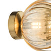 Ophira Wall Light Antique Gold close view picture of the fitting plate