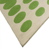 Orla Kiely Optical Oval Green Gream Rug 157707 picture of the corner of the rug