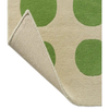 Orla Kiely Optical Oval Green Gream Rug 157707 close view picture of the rug backing