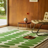 Orla Kiely Optical Oval Green Gream Rug 157707 life style picture