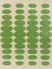 Orla Kiely Optical Oval Green Gream Rug 157707 front view picture