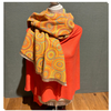 Cozy Scarf in Orange and Yellow for Stylish Women
