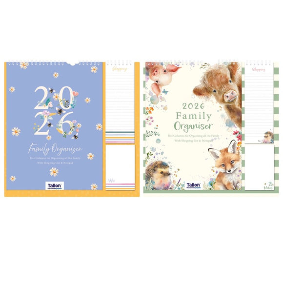 Organiser Cal Family Planner Animals picture on the white background