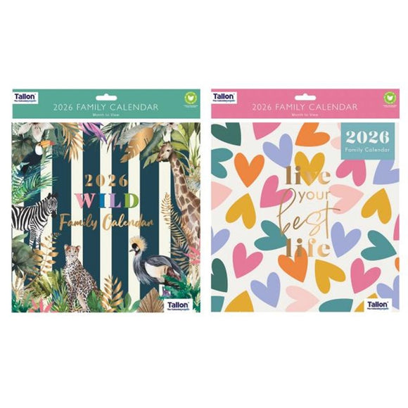 Organiser Calendar Family Wild and Best Life picture on the white background