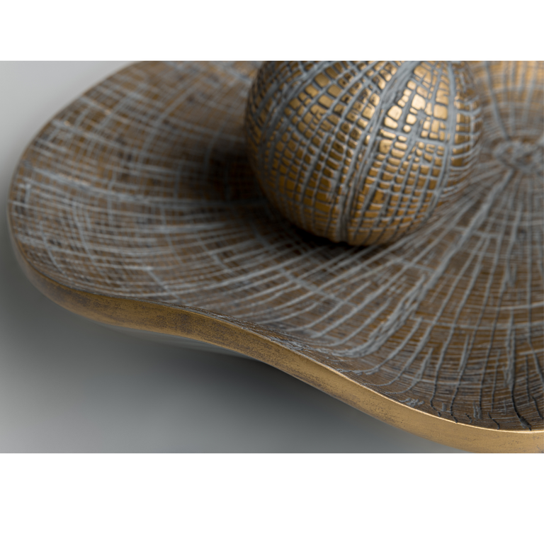 Scatterbox Oriana Ornamental Orb Gold - Decorative Centerpiece Home Accessory