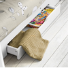 Brighten up the room with this pure white bunk bed.