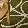 Orla Kiely Linear Stem Olive Rug 060501 Runner close top view life style picture