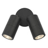 Ortega 2 Light Outdoor Wall Light Matt Black picture of the light design
