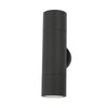 Ortega Outdoor 2 Light Wall Light Matt Black picture of the lamp design
