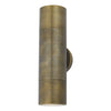 Ortega Outdoor 2 Light Wall Light Aged Brass picture of the light design