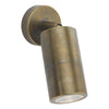 Ortega Outdoor Wall Light Aged Brass and Glass IP65 picture of the lamp design