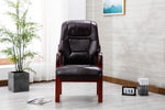 Orthopedic Armchair Burgundy front view picture
