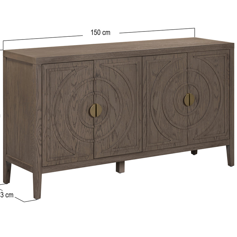 Oslo 4 Door Sideboard - Sideboard Cabinet for Dining Room