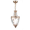 Ottoman Lantern Polished Gold and Glass picture on the white background