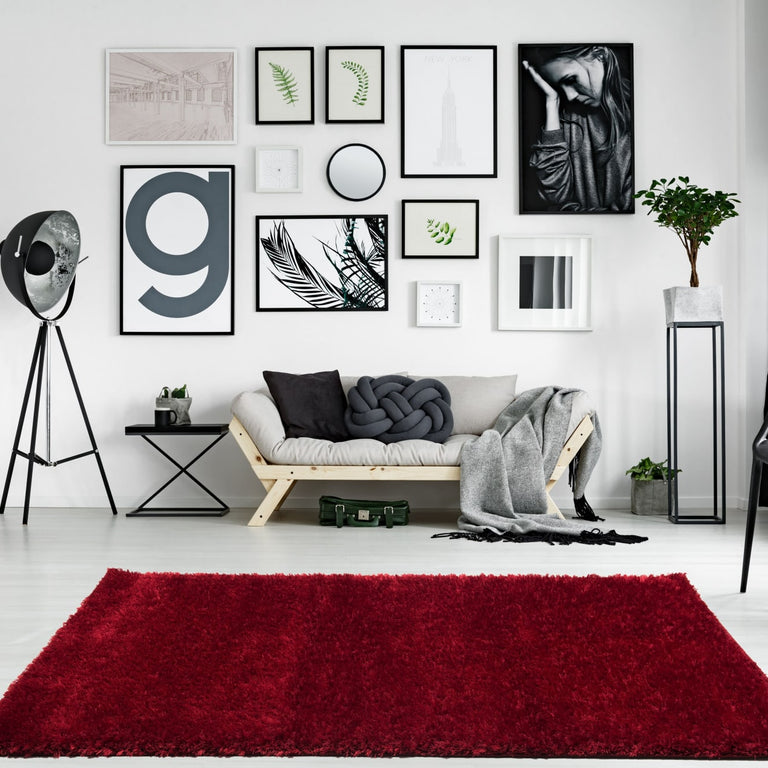 Ottova Shaggy Rug Red