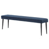 Ottowa Dining Bench Blue Velvet picture on the white background