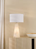 Paget Table Lamp White and Antique Brass life style picture