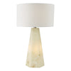Paget Table Lamp White and Antique Brass picture on the white background