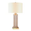 Paige Glass and Acrylic Round Lamp 74cm tall table lamp