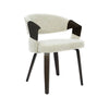 Dawson dining chair in smoked oak finish with supportive backrest