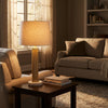 Greta gold and marble table lamp shown from another angle (2)