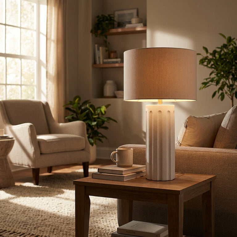 Pair of Selene Table Lamps 69cm