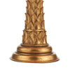 Palm Table Lamp Matt Gold close view picture of the base