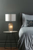 Pamplona Table Lamp Grey Glass and Polished Chrome  life style picture