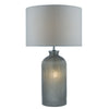 Pamplona Table Lamp Grey Glass and Polished Chrome  picture of the lamp design