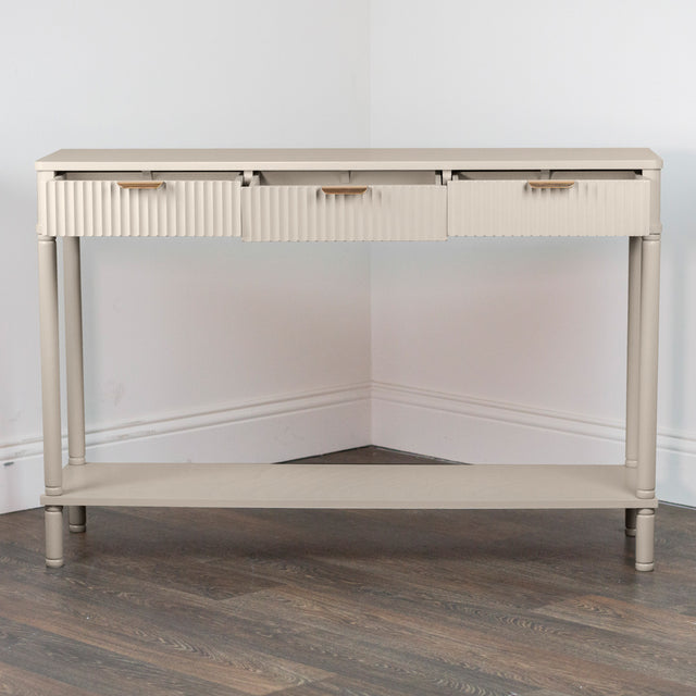 Parson 3 Drawer Console Table – Modern Wooden Console Table