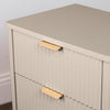 Parson 3 Drawer Locker close view picture of f the drawers ribbed design