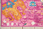 Nourison Passion Rug PSN01 Fuchsia picture of the corner of the rug