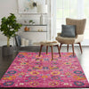 Nourison Passion Rug PSN01 Fuchsia lifestyle picture in the living room