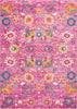 Nourison Passion Rug PSN01 Fuchsia picture of the rug floral design